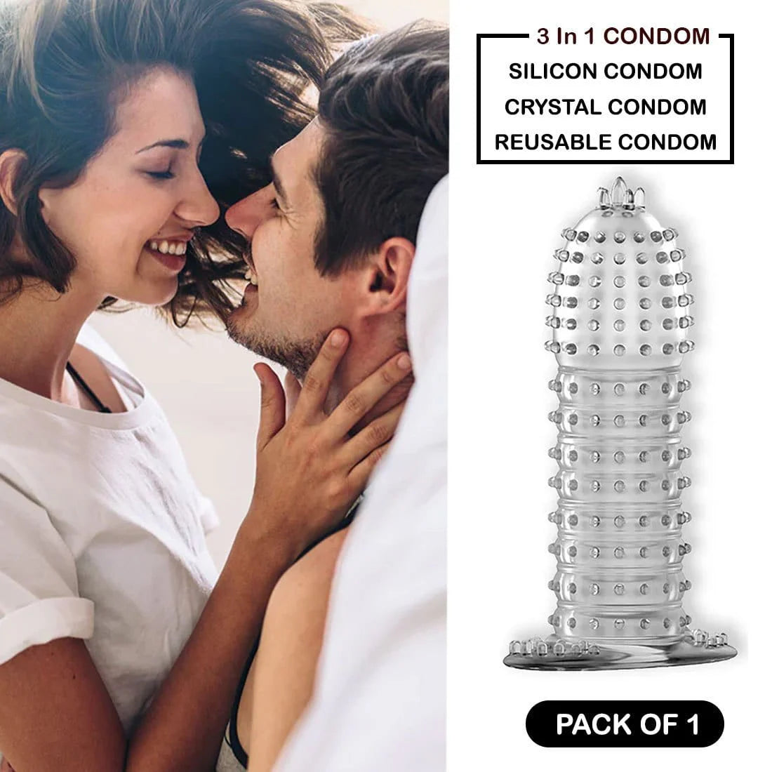 Silicon Soft Crystal Reusable (Washable) Condom