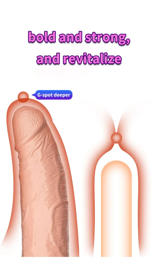 Threaded mace Condom Male Condom Adult Lock fine Ring Crystal Sleeve In Stock (Copy)